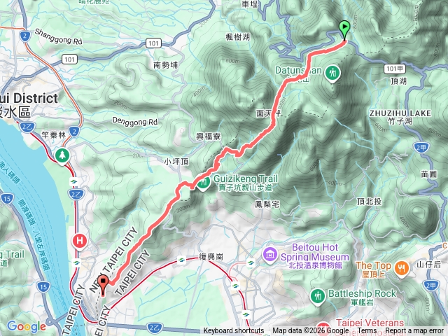 2026臺北大縱走臺北大縱走第一段：關渡至二子坪202602281828預覽圖