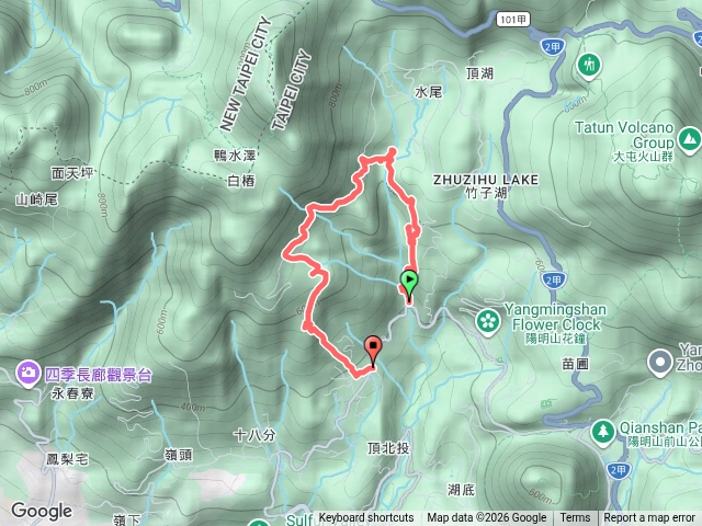 猴崁水圳步道 青楓步道 頂湖山 無尾崙山 頂湖社區預覽圖