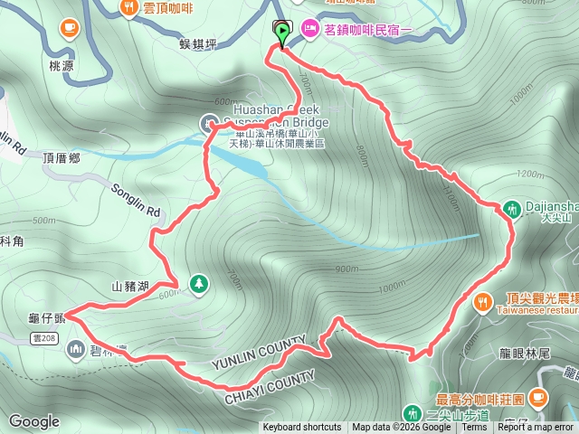 雲嘉大尖山、二尖山O繞預覽圖