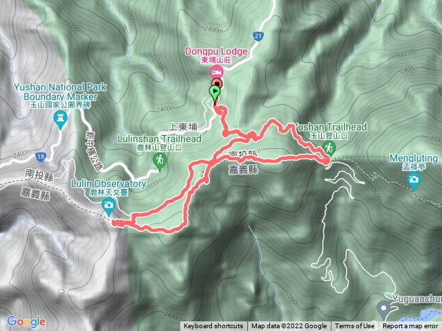 塔塔加鹿麟山麟趾山玉山登山口