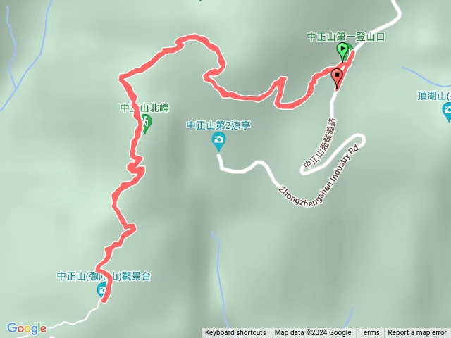 中正山第一登山口出發