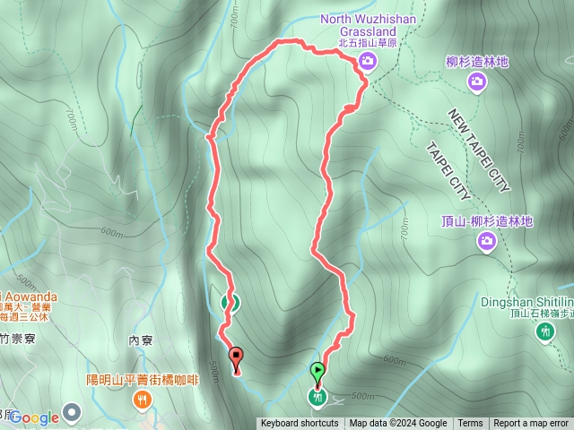 荷蘭古道高頂山石溪內雙溪古道水路預覽圖