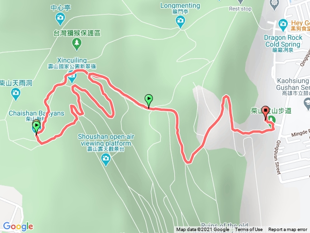 北柴山 下山路線