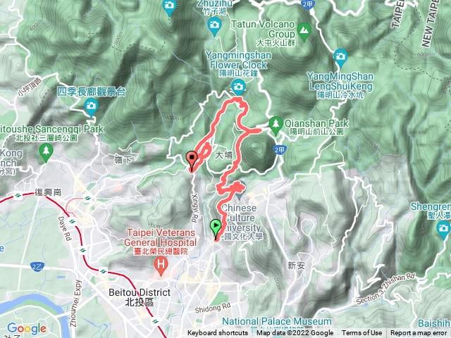 陽明山行義路溫泉公園