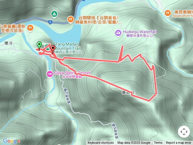 唐麻丹山裡冷登山口起登