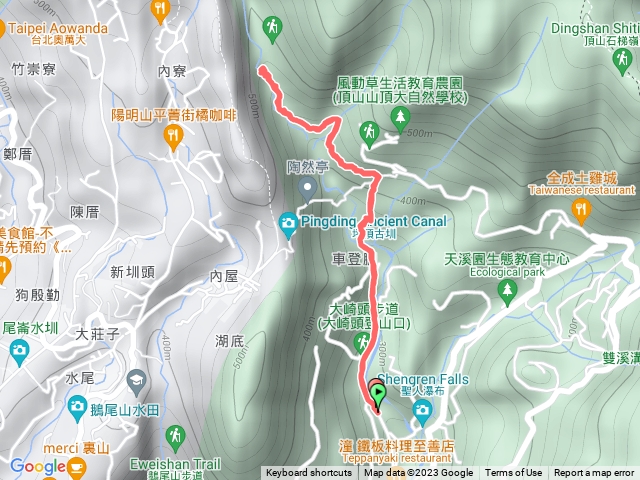 坪頂古圳親山步道～登峰圳～內雙溪古道