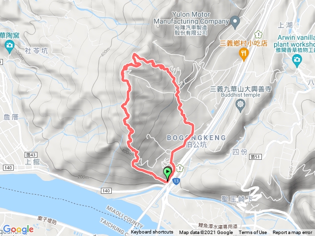 火炎山、北鞍古道O走