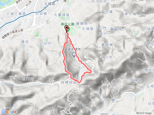土城火焰山 桐花公園O型