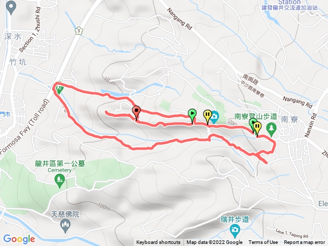 南寮登山步道，主線+A+B+C步道