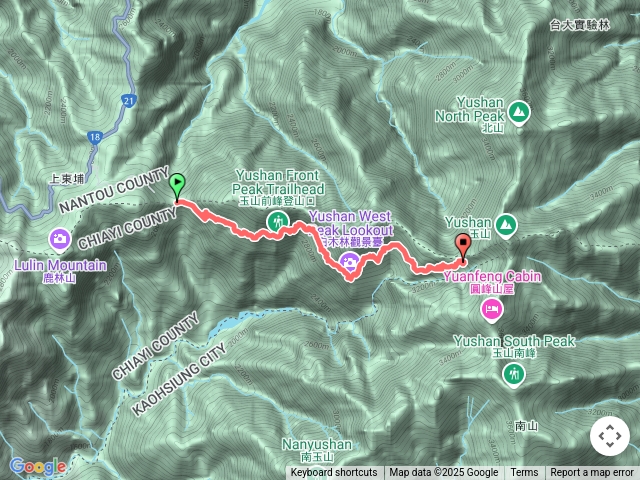 塔塔加至排雲山莊