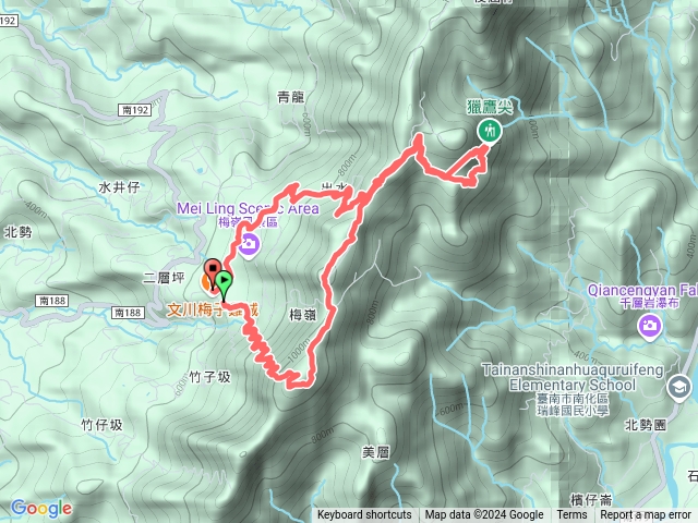 竹子尖山+梅峰+獵鷹尖O形