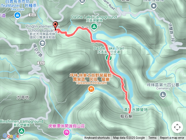 新北坪林大舌湖步道→粗石斛吊橋來回