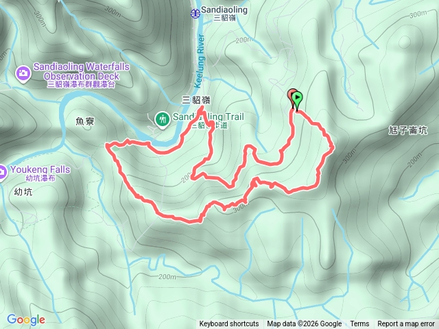 2026-03-07瑞芳-石壁坑產道-頂坑山登山口-三貂嶺隧道中心-頂坑山-幼坑古道O行