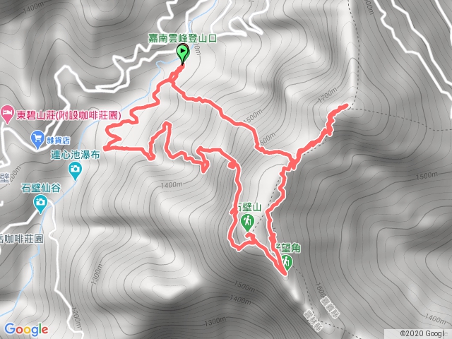 石壁山 好望角 嘉南雲峰 O型南側入囗進