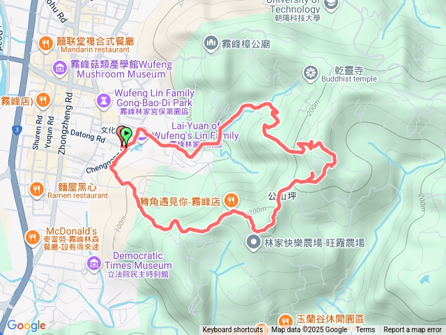 2025.10.18 小百岳 no.046 台中市霧峰區 阿罩霧山(249M）