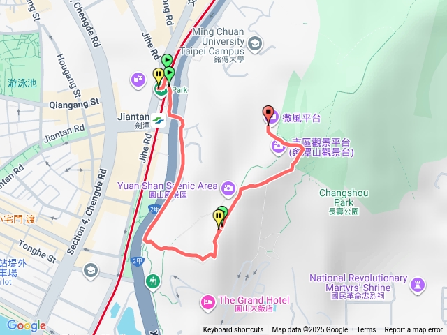 圓山登山口-微風平台