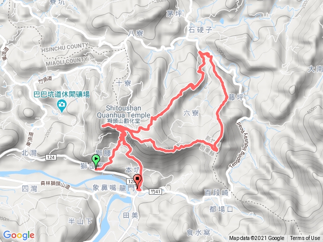 2021.01.09 獅山古道 獅頭山 獅尾山 藤坪古道 猿山 O型