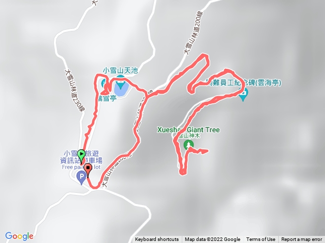小雪山天池步道