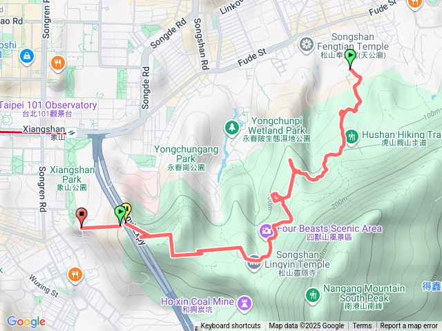 虎山親山步道虎山峰豹山峰獅山峰象山峰六巨石永春亭靈雲寺