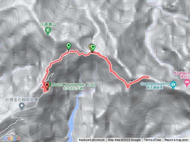 新登山口到水源地（單攻）