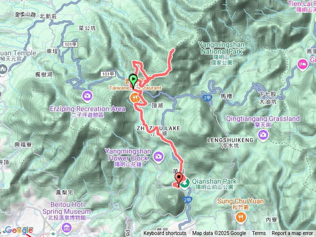 小觀音山Y型縱走繞竹子湖下陽明山預覽圖