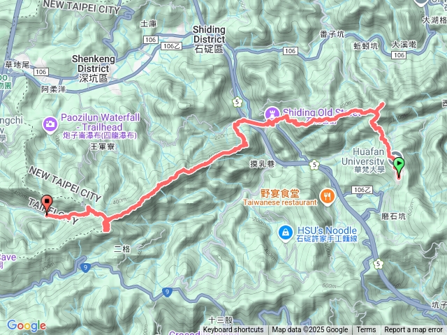 2025.07.27 微笑山線：【二格山系】皇帝殿稜線段+筆架連峰段(華梵大學上)