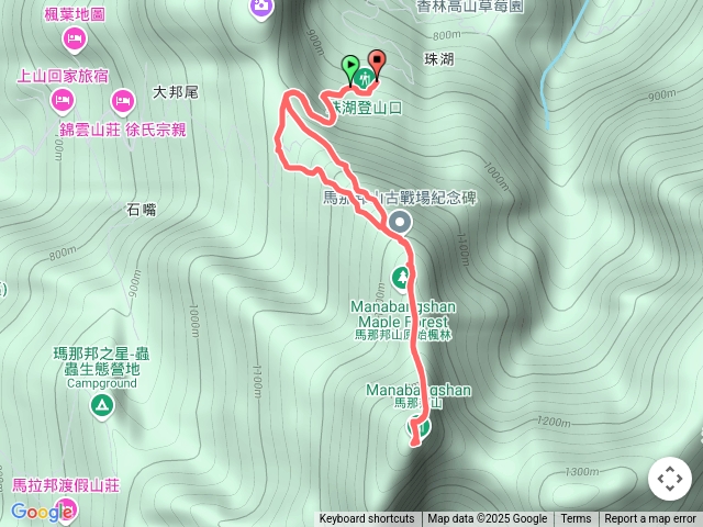 馬那邦珠湖來回