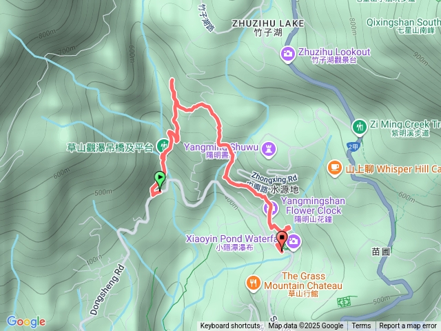 草山觀瀑吊橋，青春嶺，大屯瀑布