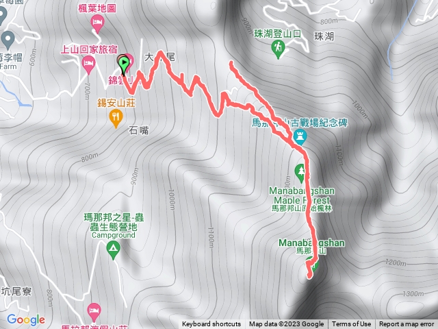 馬那邦山-錦雲山莊停車場