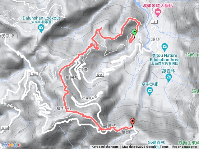 溪頭山9連峰（溪頭山上龍鳳山下）