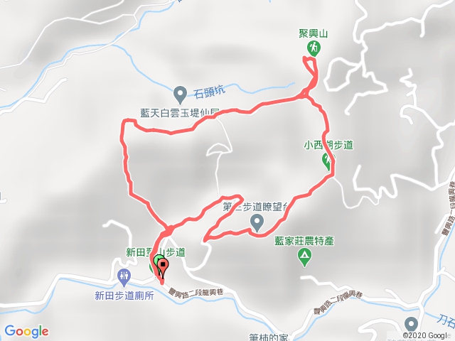 聚興山、新田登山步道O型走