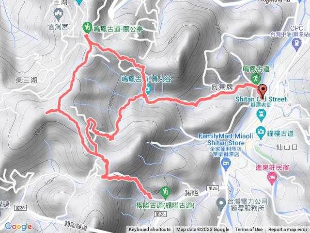 鳴鳳古道-南隘勇古道-八達嶺古道-錫隘古道-綠色古道-延平古道