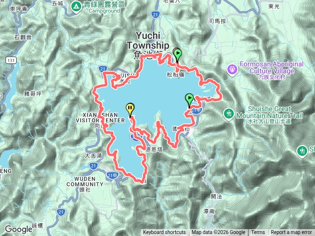 日月潭環湖步道、環湖公路預覽圖