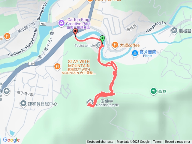 南顧音山另一入口路線圖