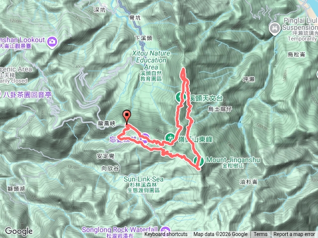 嶺頭山、南鳳凰山、金柑樹山 O走預覽圖