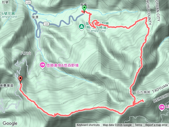 煤源山-李棟山-大混山預覽圖