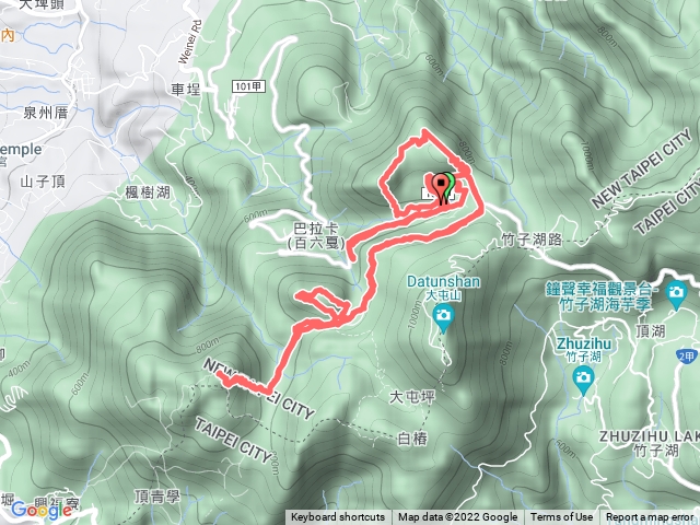 菜公坑山-枕頭山 (百拉卡山)-二子山