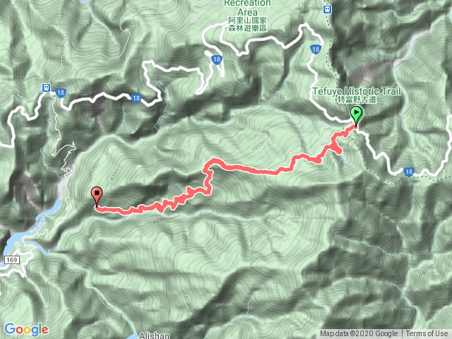 特富野古道(自忠登山口入，特富野登山口出+產業道路)