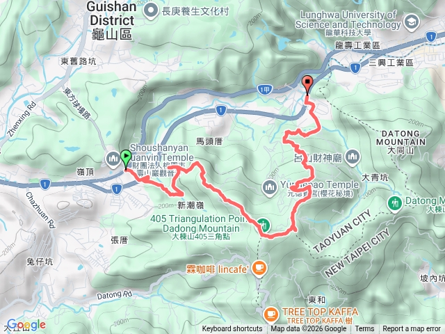 桃園龜山東嶺頂山、馬頭尖、大棟山、秋壇山、關公嶺主峰+北峰預覽圖