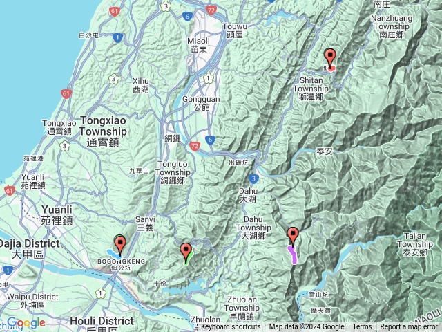 仙山-馬那邦山-關刀山 -火炎山-永顯gpx預覽圖