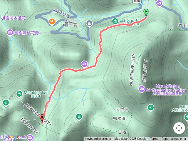 二子坪→面天坪涼亭