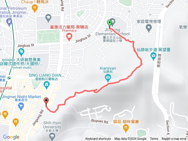 仙跡岩（景興國小上，景美下）