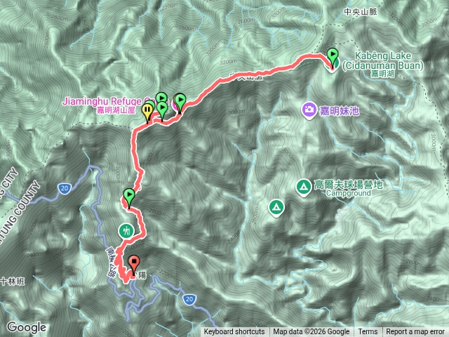 嘉明湖+三叉、向陽（向陽山下山誤入歧途勿參考）