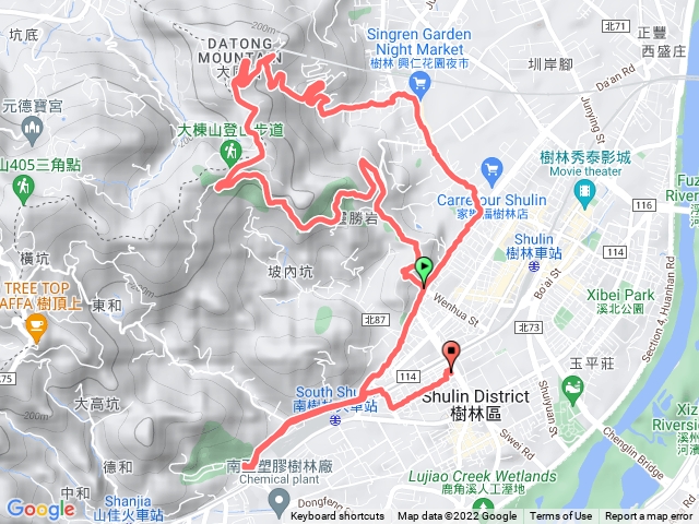 大安路-大同山-青龍領-興仁夜市-山佳