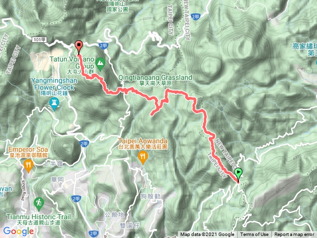 十連峰之小油坑半路撤退