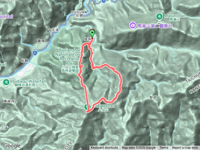 東八仙山、八仙山O繞預覽圖