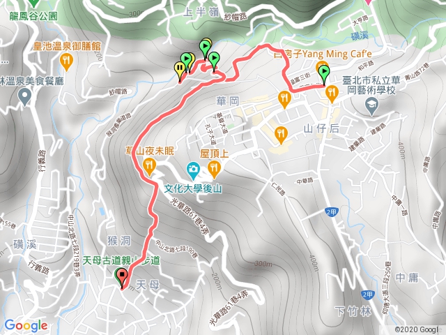 天母古道、翠峰瀑布、天母水管路步道