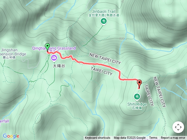 擎天崗往風櫃口停石梯嶺