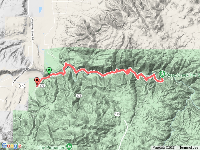 Deep creek hot spring