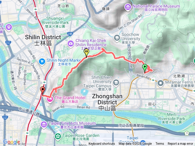 劍南山到劍潭（替代道路）預覽圖